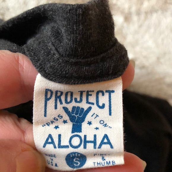 Project Aloha soft gray tshirt size S - Picture 5 of 5